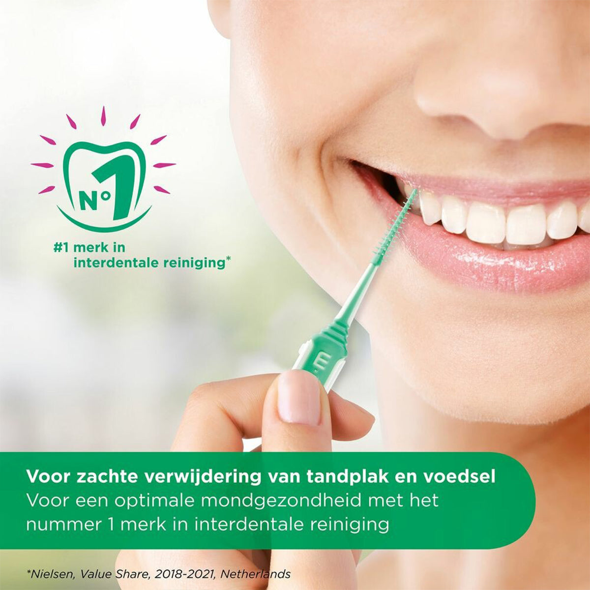 GUM Soft-Picks Minty Large gebruikt tussen tanden, nummer 1 merk interdentale reiniging