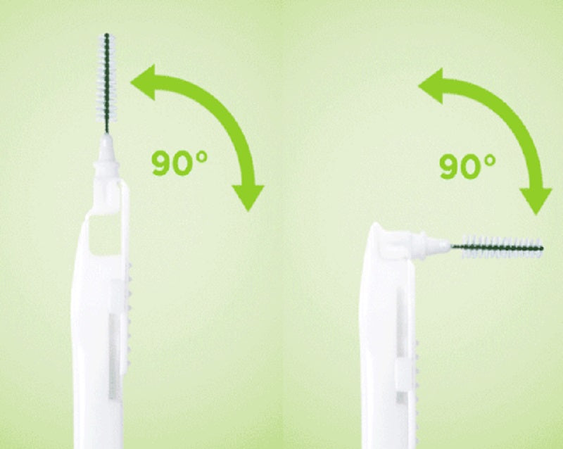 GUM Bi-Direction rager 0,7 mm groen buigbaar tot 90 graden in beide richtingen
