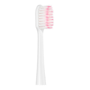 Gum Sonic Sensitive opzetborstel met witte roze haren close-up