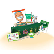 GUM GebitKit kinderen 7-9 jaar met groen etui, tandenborstel, folders en poetsdiploma