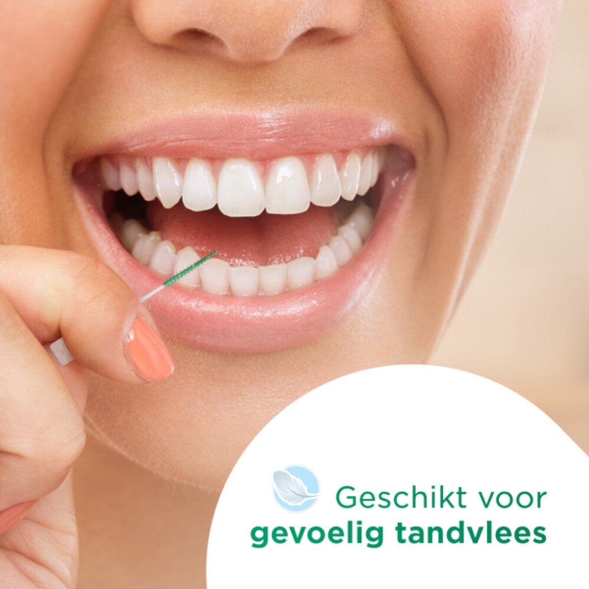 GUM Soft-Picks Original X-Large Blauw gebruikt tussen tanden, geschikt voor gevoelig tandvlees