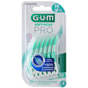 GUM Soft-Picks PRO Medium lichtgroen verpakking met 30 stuks en travel case