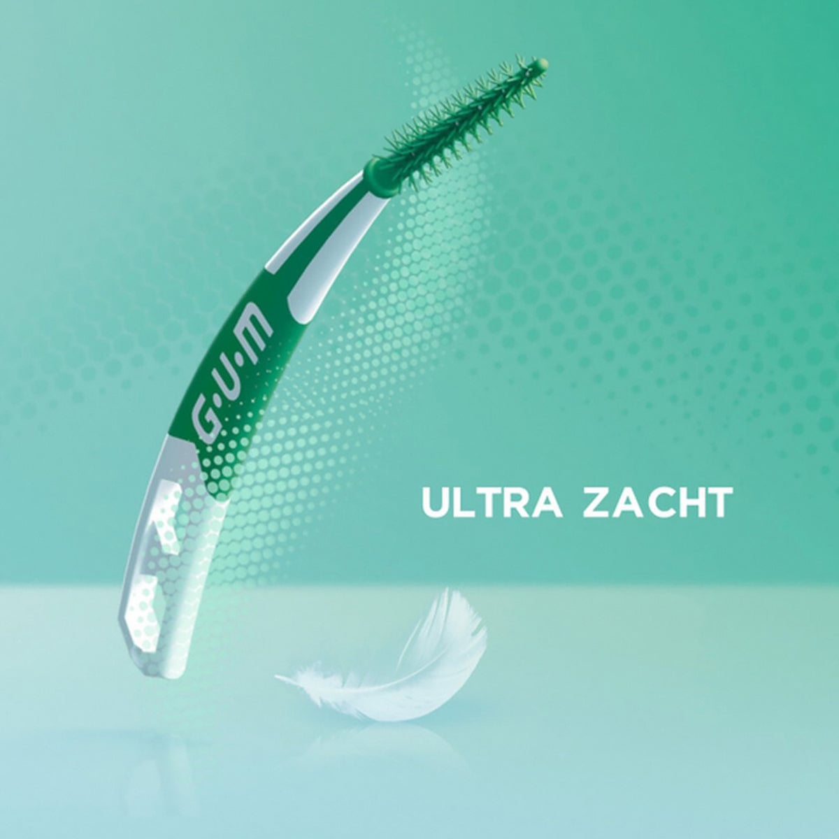 GUM Soft-Picks PRO Medium interdentale rager met tekst ultra zacht