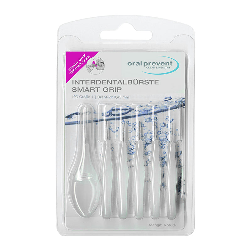 Oral Prevent Smart Grip ragers ISO 1 0,45mm, blisterverpakking met 6 stuks