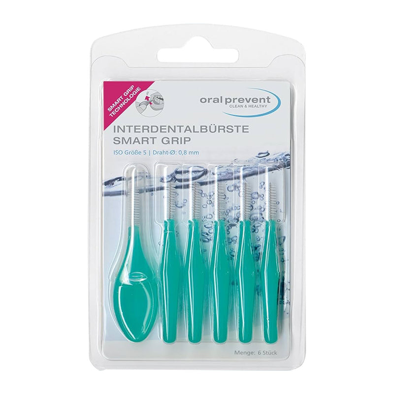 Oral Prevent Smart Grip ragers ISO 5 0,8mm blisterverpakking met 6 stuks
