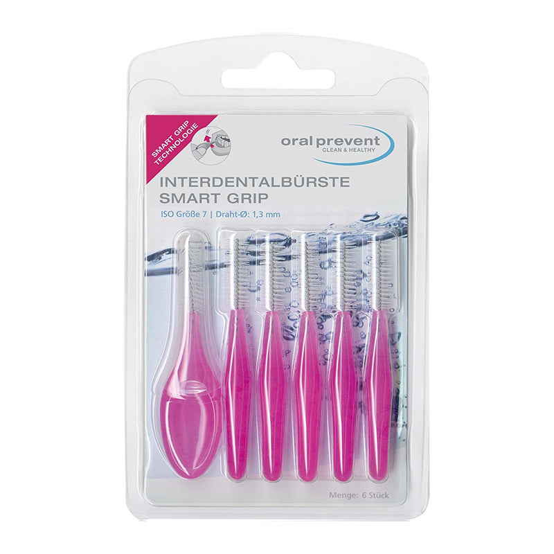 Oral Prevent Smart Grip ragers blister lila, 1,3mm ISO 7, 6 stuks verpakking