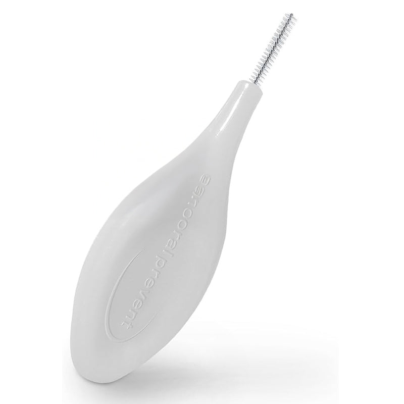 Oral Prevent Smart Grip rager wit met metalen ragerdraad detailopname