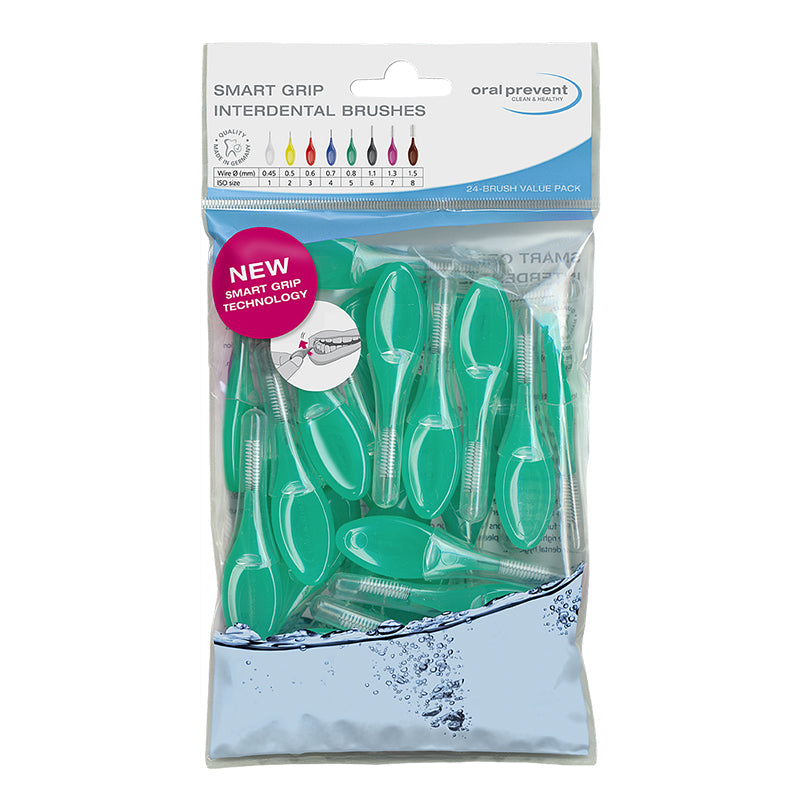 Oral Prevent Smart Grip ragers navulzak groen 0,8mm/ISO 5 met 24 stuks