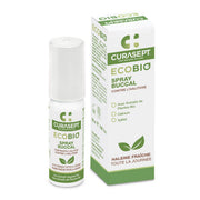 Curasept Ecobio spray tegen slechte adem met verpakking en flesje