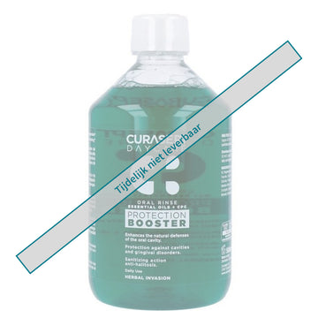 Curasept Daycare mondspoel Booster Herbal Invasion fles, groen, tijdelijk niet leverbaar
