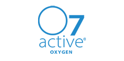 O7 Active Oxygen logo in blauwe kleurstelling