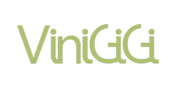 ViniGiGi logo in groene letters op witte achtergrond