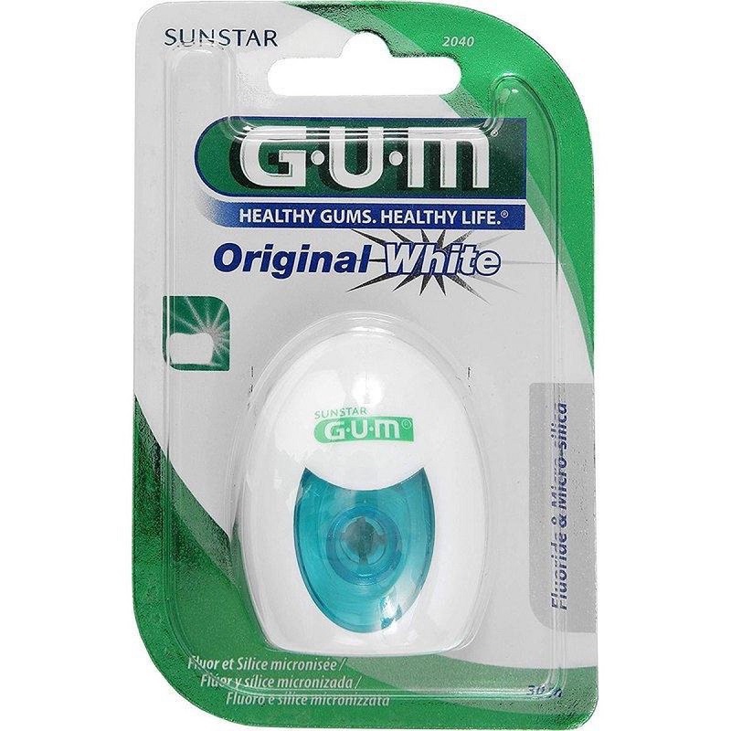 gum original white floss waxed