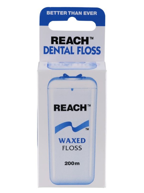 reach dental floss waxed