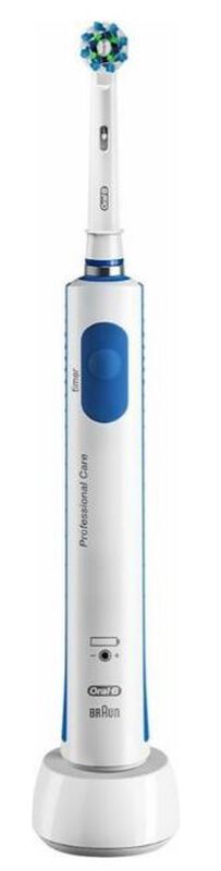 oral-b 3d cross action wit/blauw