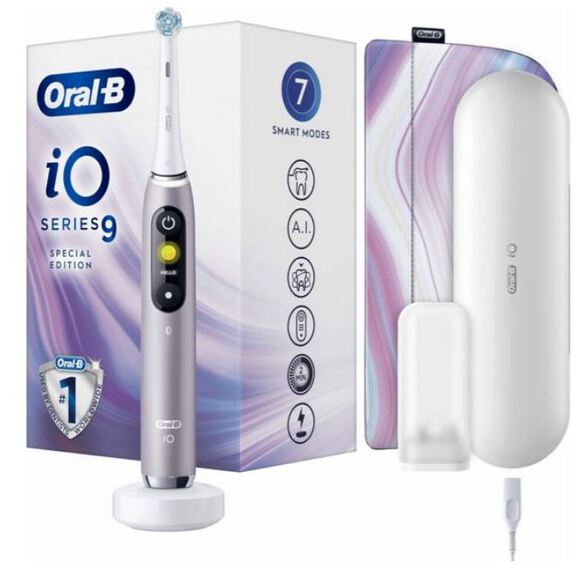 oral-b io 9 elektrische tandenborstel roze quartz 1