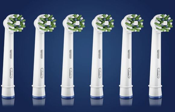 oral-b cross action eb50-6 wit opzetborstels