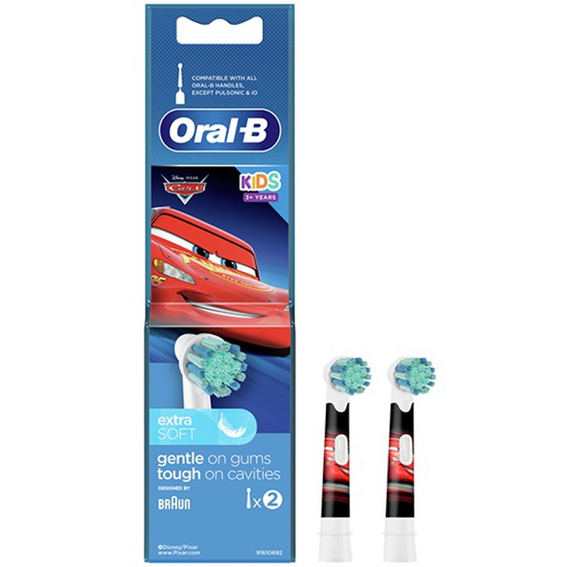 oral-b kids cars eb10s 2-pack opzetborstels 1