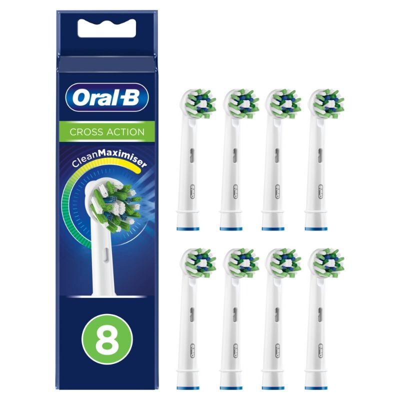 oral-b cross action clean maximiser eb50-8 brushes 1