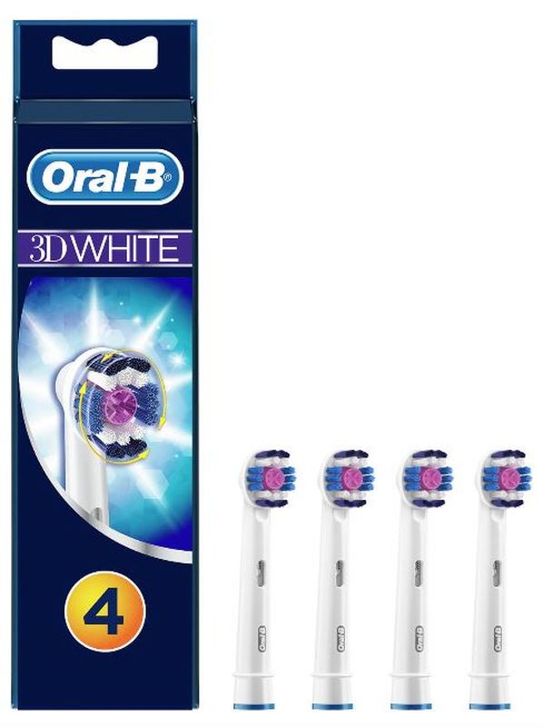 oral-b 3d white eb18p-3+1 opzetborstels
