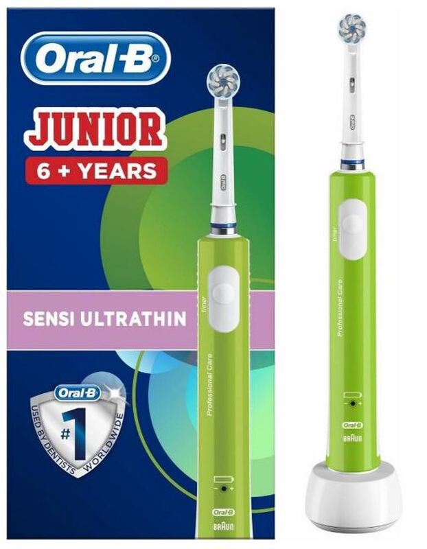 oral-b junior elektrische tandenborstel groen 6+jr 1