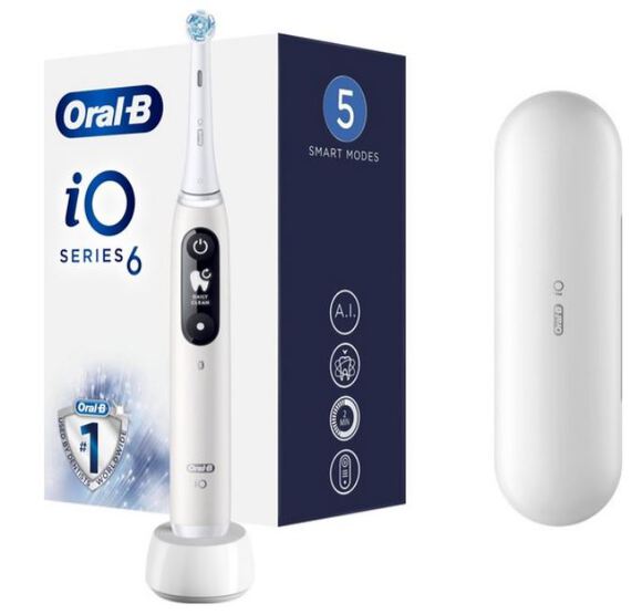 oral-b io6 white elektrische tandenborstel