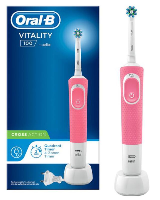 oral-b vitality 100 cross action roze 1