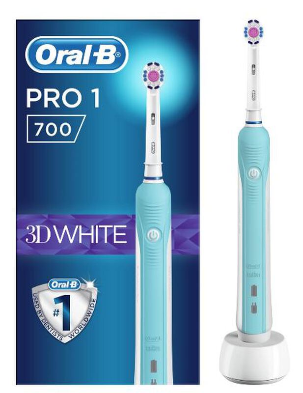 oral-b pro 700 3dwhite elektrische t.b. blauw 1
