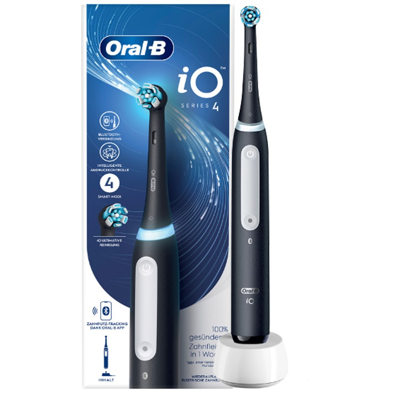 oral-b io 4 elektrische tandenborstel zwart 1
