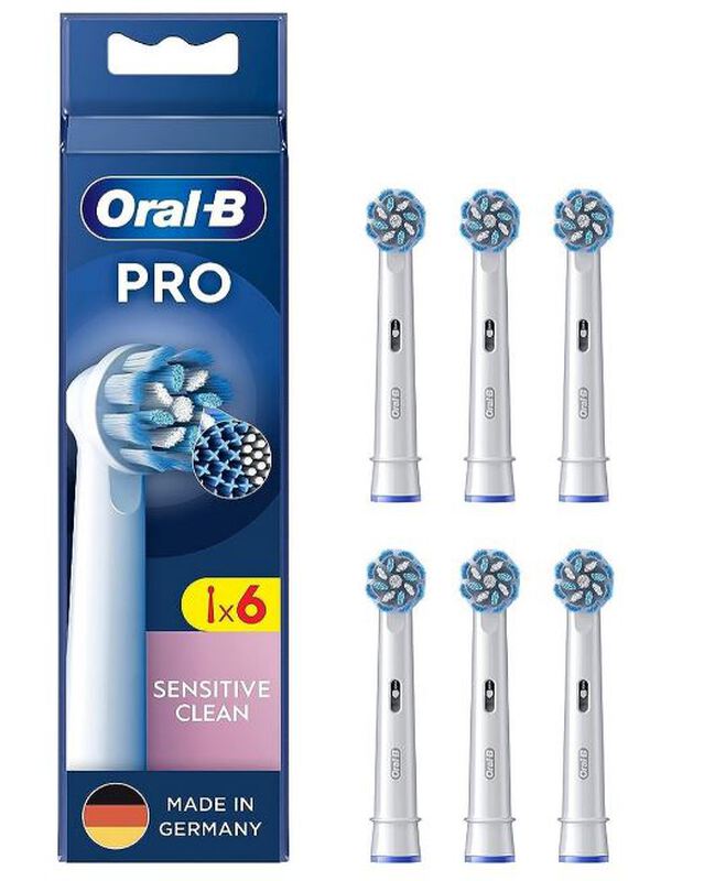 oral-b pro sensitive clean eb60x-6 opzetborstels 1