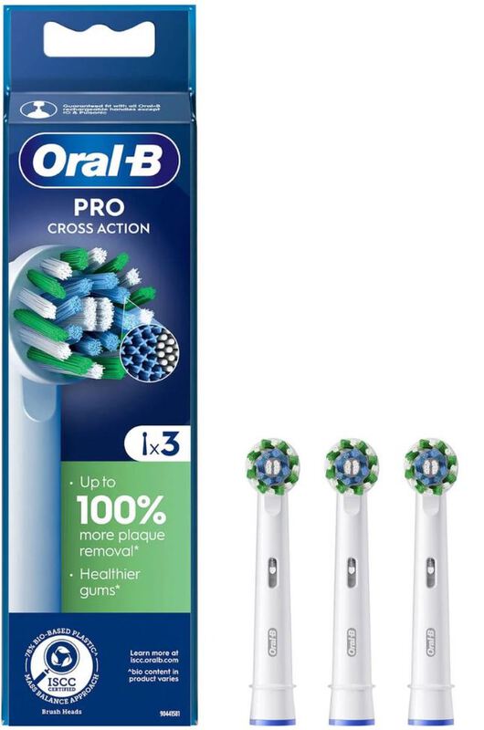 oral-b pro cross action opzetborstels wit 1