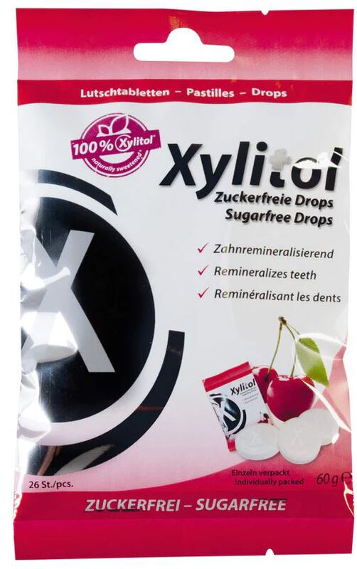 xylitol drops suikervrij kersen 1