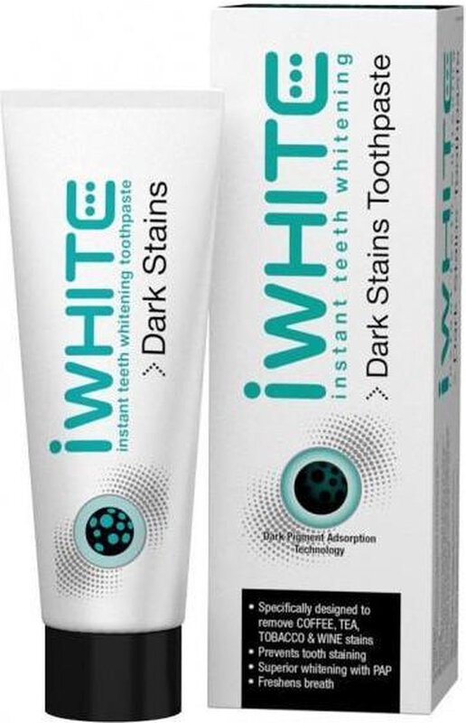 iwhite instant whitening tandpasta dark stains
