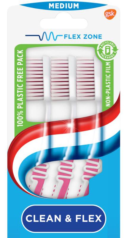 aquafresh tandenborstel clean & flex medium 1