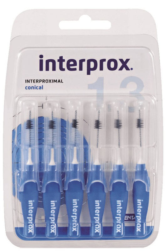 interprox 1.3 blauw conical 3.5-6mm blister