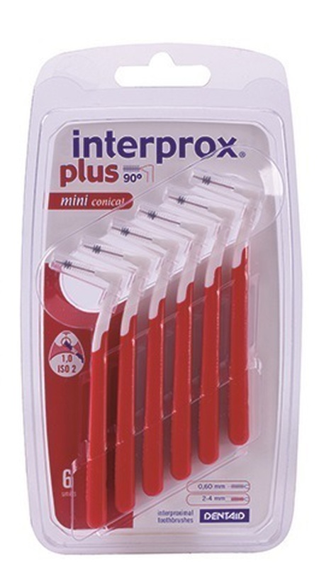 interprox plus rood mini conical 2-4mm grootverpak 2