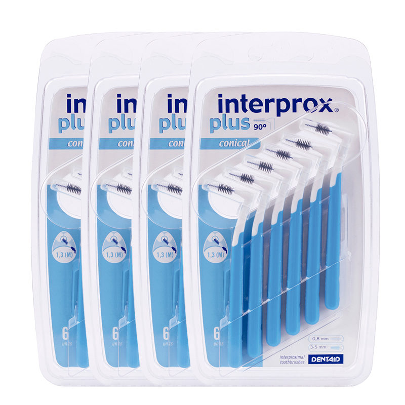 interprox plus blauw conical 3-5mm grootverpakking