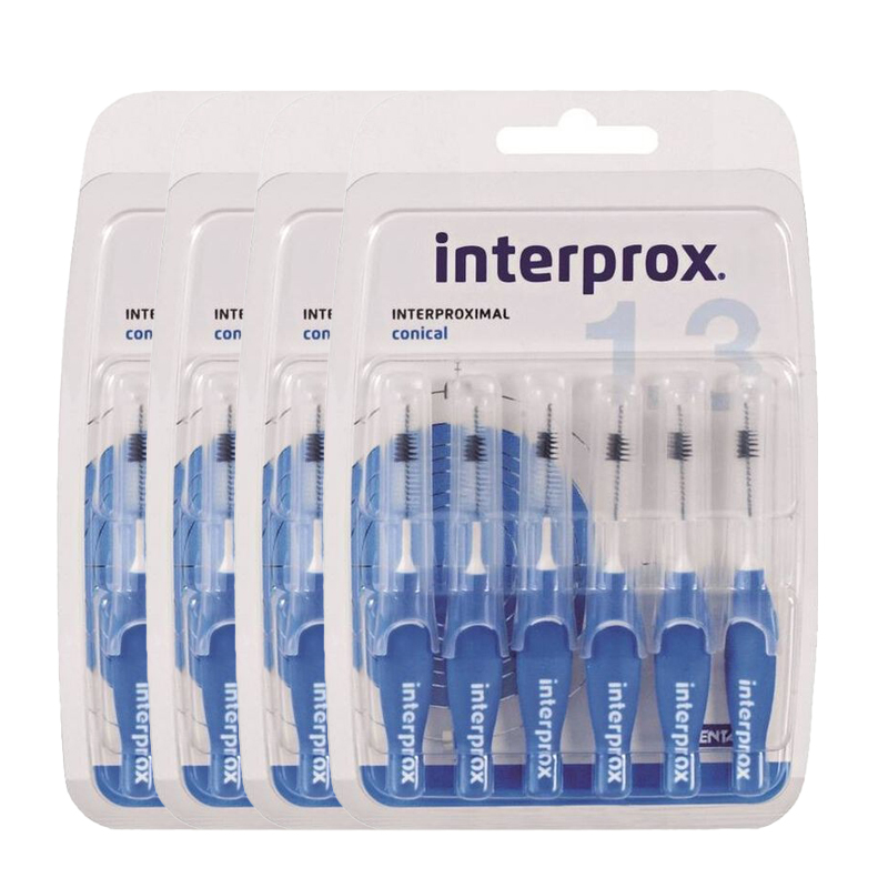 interprox 1.3 blauw conic. 3.5-6mm grootverpakking 1