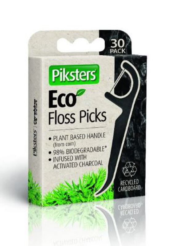 piksters eco charcoal floss picks 1