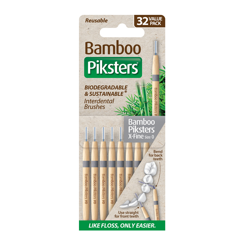 bamboo piksters ragers size 0 x-fijn donkergrijs 2