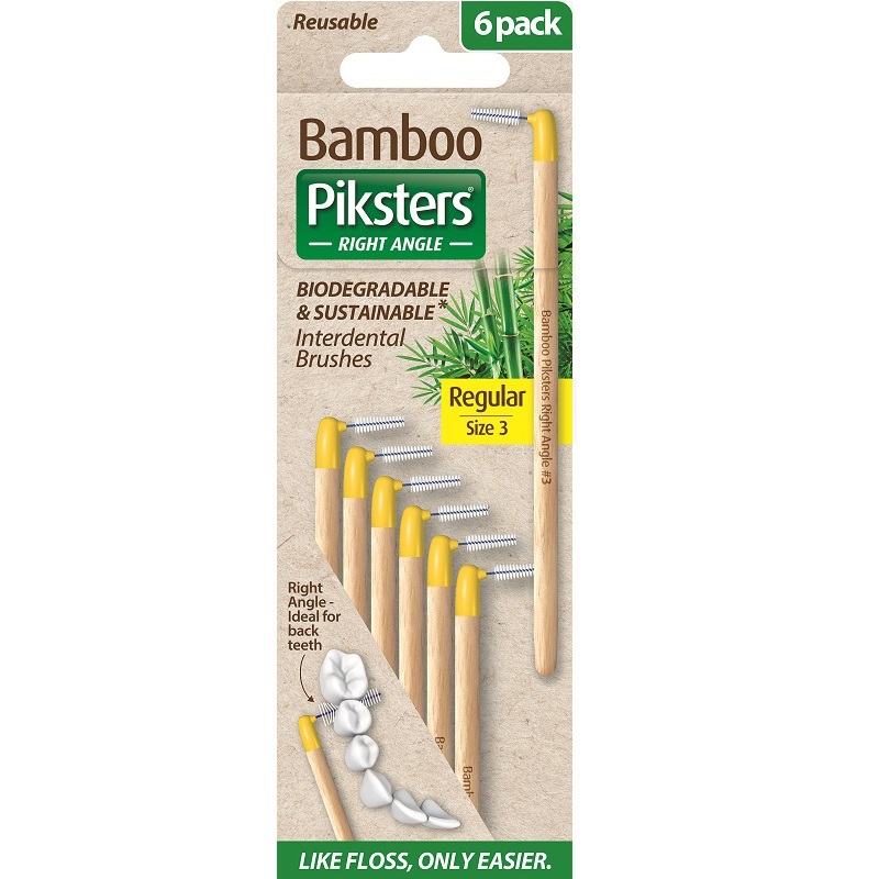 bamboo piksters ragers hoek size 3 regular geel 2