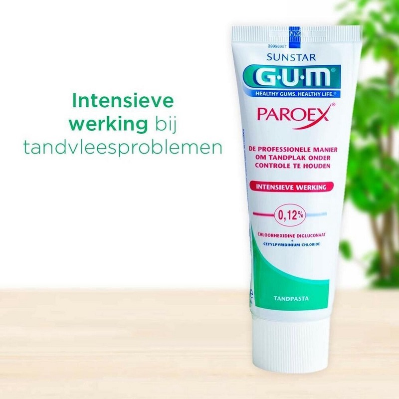 gum paroex tandpasta 0,12% chloorhexidine 2
