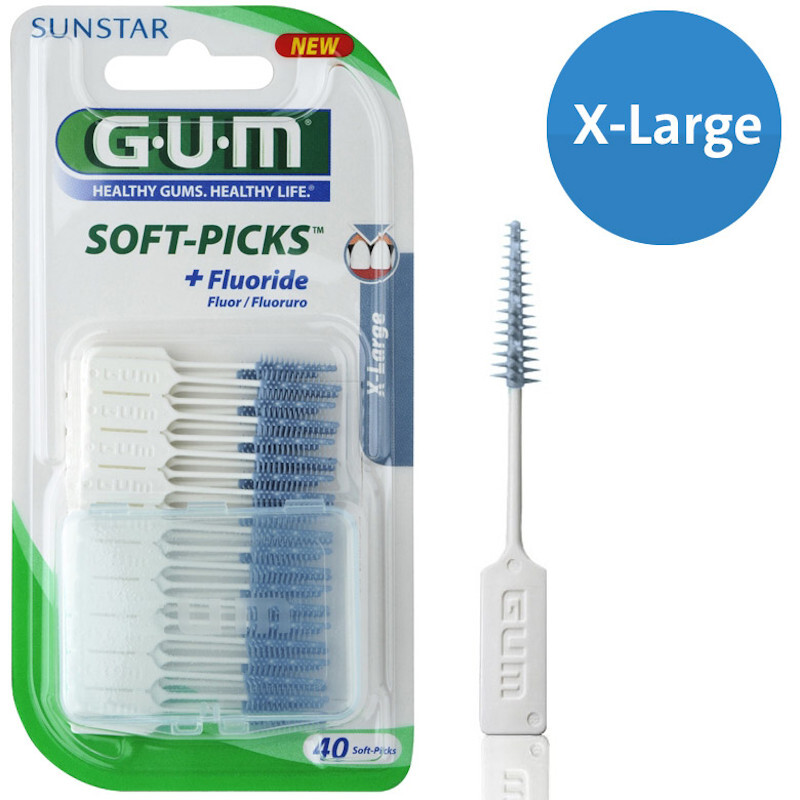 gum soft-picks original x-large blauw 1