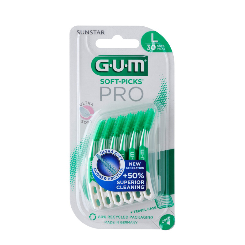 gum soft-picks pro large donkergroen 1