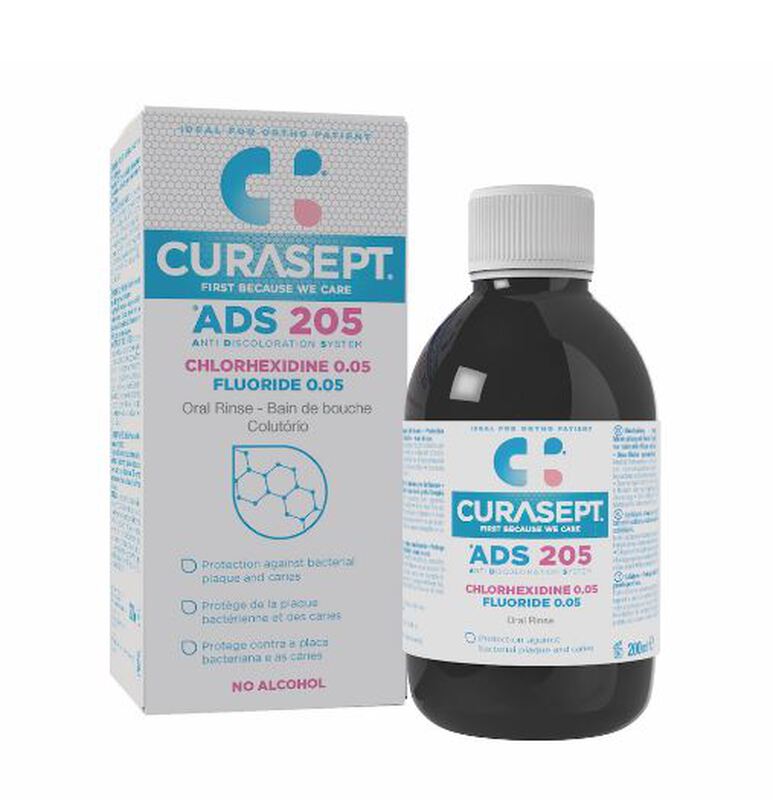 curasept ads 205 mondspoelmiddel 0,05% chx+0.05%fl 1